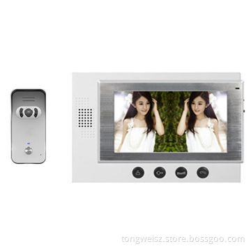 7-inch new design, video doorphone in white/black colorsNew